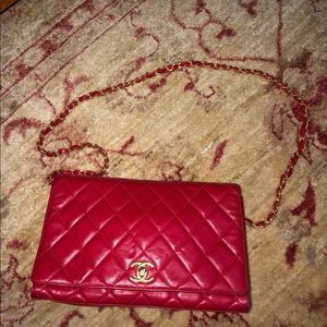 red chanel purse